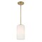 Designers Fountain Leavenworth 6in 1-Light Brushed Gold Convertible Semi-Flush Mount D257M-SF-BG - alternate 1